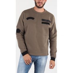 Diesel S-Public Bluza Zielony Brązowy. Pomarańczowe bluzy męskie Diesel, s, z nadrukiem, z bawełny, bez kołnierzyka, bez rękawów, bez kaptura. Za 567,95 zł.