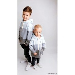 B o y s G a n g ICON Hoodie błękit/szary/grafi. Szare bluzy chłopięce rozpinane marki Pakamera, z bawełny, z długim rękawem, długie. Za 139,00 zł.