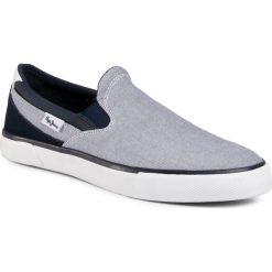 Tenisówki PEPE JEANS - Kenton Slip On PMS30602 Chambray 564. Szare półbuty męskie Pepe Jeans, na co dzień, bez wzorów, z jeansu, bez zapięcia. Za 259,00 zł.
