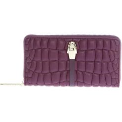 Portfele damskie: Portfel w kolorze fioletowym – (S)20 x (W)10 x (G)2 cm
