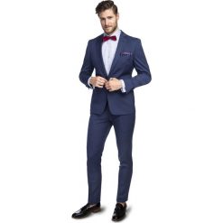Garnitur MARCUS GXGS900130. Niebieskie garnitury męskie Giacomo Conti, bez wzorów, z wełny. Za 1098,00 zł.
