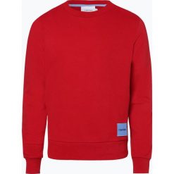 Calvin Klein - Męska bluza nierozpinana, czerwony. Czerwone bluzy męskie Calvin Klein, xxl, z aplikacjami, bez kołnierzyka, bez rękawów, bez kaptura. Za 449,95 zł.
