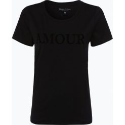 Marc O'Polo - T-shirt damski, czarny. Czarne t-shirty damskie Marc O'Polo, m, z nadrukiem, z bawełny, polo. Za 139,95 zł.