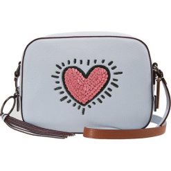 Torebki klasyczne damskie: Coach KEITH HARING CAMERA BAG Torba na ramię ice blue