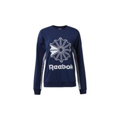 Polary Reebok Classic Bluza Classics French Terry Big Logo Crew. Niebieskie bluzy damskie Reebok Classic, s, bez wzorów, bez rękawów, bez kaptura. Za 139,30 zł.
