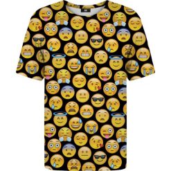 Bluzki, topy, tuniki: T-shirt ze wzorem Emoji