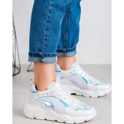 MODNE BUTY SPORTOWE. Szare buty sportowe damskie SHELOVET, bez wzorów, sportowe. Za 71,90 zł.