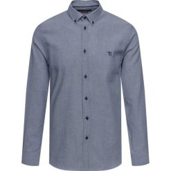 Koszula Trussardi Jeans Jacquard 52C00069. Niebieskie koszule męskie Trussardi Jeans, m, bez wzorów, z bawełny, biznesowe, bez kołnierzyka, bez rękawów. W wyprzedaży za 199,00 zł.