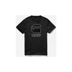 T-shirty z krótkim rękawem G-Star Raw D08510 2757 CADOULOR. Czarne t-shirty męskie G-Star RAW, xl, bez wzorów, retro, bez kołnierzyka, krótkie. Za 92,00 zł.