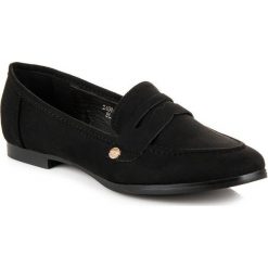 Mokasyny damskie: Czarne wsuwane mokasyny SWEET SHOES Czarne