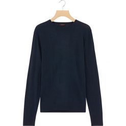 Sweter w kolorze granatowym. Niebieskie swetry męskie Rodier, s, bez wzorów, z wełny, klasyczne, z okrągłym kołnierzem, bez kaptura. W wyprzedaży za 99,95 zł.
