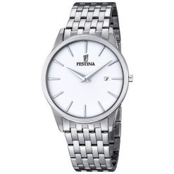 Festina Klasik 6833/1 SLIM. Szare zegarki męskie Festina, srebrne. W wyprzedaży za 217,00 zł.