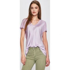 Answear - Top Secret Garden. Żółte bluzki damskie marki ANSWEAR, s, bez wzorów, z jedwabiu, casualowe, bez kołnierzyka, z krótkim rękawem. Za 79,90 zł.