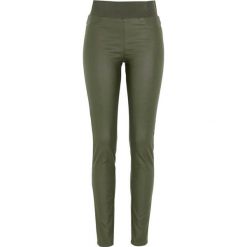 Freequent Spodnie Shantal khaki female zielony S (38). Zielone spodnie damskie Freequent, s, bez wzorów, z gumy, z podwyższonym stanem. Za 189,00 zł.