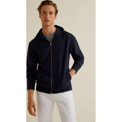 Mango Man - Bluza Planet. Szare bluzy męskie rozpinane marki Mango Man, l, z bawełny, z kapturem. W wyprzedaży za 89,90 zł.