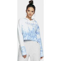 Bluza damska. Bluzy damskie m, bez wzorów, z bawełny, z krótkim rękawem, krótkie, z kapturem. Za 149,99 zł.
