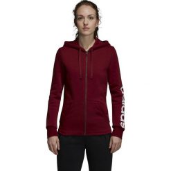 DAMSKA BLUZA ADIDAS ESSENTIAILS LINEAR (M). Białe bluzy damskie Adidas, m, z napisami, z bawełny, bez rękawów, bez kaptura. W wyprzedaży za 189,99 zł.
