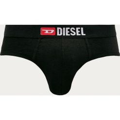 Diesel - Slipy (3-pack). Czarne bokserki męskie Diesel, z nadrukiem, z elastanu. Za 179,90 zł.