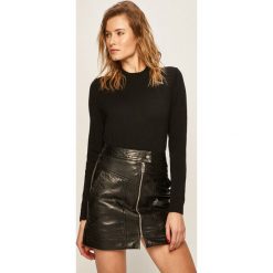 Mustang - Sweter. Czarne swetry damskie Mustang, s, bez wzorów, z wełny, bez rękawów, bez kaptura. W wyprzedaży za 139,90 zł.