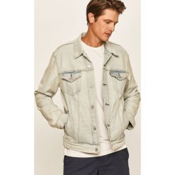 Levi's - Kurtka jeansowa. Niebieskie płaszcze męskie Levi's®, s, bez wzorów, z elastanu, krótkie, bez kaptura. Za 459,90 zł.