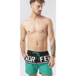 Zielono-Czarne Szorty Nautilori. Zielone spodenki i szorty męskie Born2be, xl, bez wzorów. W wyprzedaży za 39,99 zł.