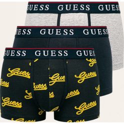 Guess Jeans - Bokserki (3 pack). Szare bokserki męskie Guess Jeans, z aplikacjami, z elastanu. W wyprzedaży za 119,90 zł.