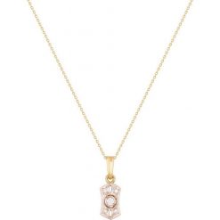 W.KRUK Złoty Wisiorek - złoto 585, Brylant 0,09ct - ZWI/WB+687K. Żółte zawieszki damskie W.KRUK, z brylantem, złote. Za 1990,00 zł.