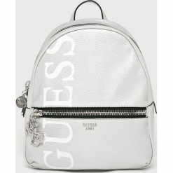 Guess Jeans - Plecak. Szare plecaki damskie marki Guess Jeans, z aplikacjami, z bawełny. Za 599,90 zł.