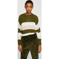 Mango - Sweter Horizon. Brązowe bez kategorii marki Mango, s, z dzianiny, z okrągłym kołnierzem. W wyprzedaży za 79,90 zł.