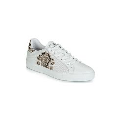 Buty Roberto Cavalli 6620. Białe trampki męskie Roberto Cavalli, bez wzorów, bez zapięcia. Za 1209,00 zł.