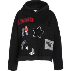 Kengstar Bluza z kapturem black. Czarne bluzy damskie marki Kengstar, xs, bez wzorów, z bawełny, bez rękawów, z kapturem. W wyprzedaży za 424,50 zł.