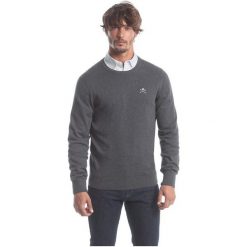Polo Club C.H.A Sweter Męski L Ciemnoszary. Szare swetry klasyczne męskie marki Polo Club C.H..A, m, z okrągłym kołnierzem. W wyprzedaży za 239,00 zł.