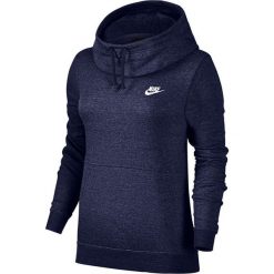 Nike - Bluza. Niebieskie bluzy damskie Nike, s, bez wzorów, z bawełny, bez rękawów, z kapturem. Za 199,90 zł.