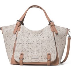 Desigual Cronos Rotterdam Torebka Brązowy Beżowy. Pomarańczowe torebki klasyczne damskie Desigual, w paski, z materiału, bez dodatków. Za 378,95 zł.