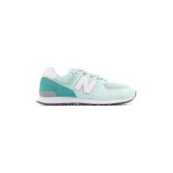 Buty Dziecko New Balance GC574D5. Zielone trampki dziewczęce New Balance, bez wzorów, bez zapięcia. Za 215,13 zł.
