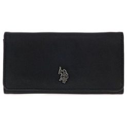 U.S. POLO ASSN. portfel damski czarny Portsmouth. Czarne portfele damskie U.S. Polo Assn., bez wzorów. Za 209,00 zł.