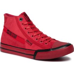 Trampki BIG STAR - EE174082 Red. Czerwone półbuty męskie BIG STAR, bez wzorów, z gumy, retro, bez zapięcia. W wyprzedaży za 139,00 zł.
