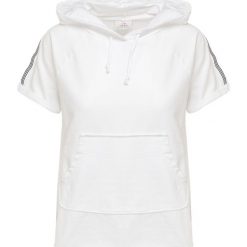 Bluza z kapturem DEHA EASY. Białe bluzy damskie Deha, bez wzorów, z dzianiny, z krótkim rękawem, krótkie, z kapturem. Za 320,00 zł.