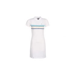 Sukienki krótkie Tommy Hilfiger NEW CHIARA STR PQ POLO DRESS SS. Białe sukienki damskie TOMMY HILFIGER, s, bez wzorów, polo, z krótkim rękawem, krótkie, mini. Za 439,00 zł.