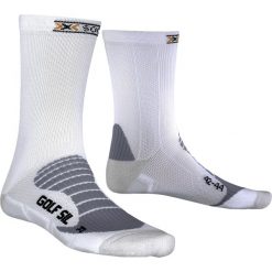 Skarpety X-SOCKS GOLF SILVER SINOFIT. Białe skarpetki damskie X SOCKS, bez wzorów, ze skóry. W wyprzedaży za 70,00 zł.