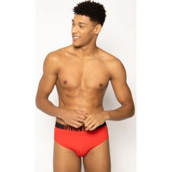 Kąpielówki Calvin Klein Swimwear Brief Double KM0KM00423. Czerwone kąpielówki męskie Calvin Klein Swimwear, xl, bez wzorów, z elastanu. Za 199,00 zł.