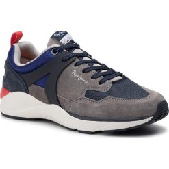 Sneakersy PEPE JEANS - Blake 01 PMS30569 Grey 945. Szare sneakersy męskie Pepe Jeans, bez wzorów, z jeansu, bez zapięcia. W wyprzedaży za 269,00 zł.