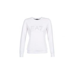 Bluzy Emporio Armani EA7 TRAIN LOGO SERIES STRASS 3ZTM84. Białe bluzy damskie marki Emporio Armani EA7, xl, bez wzorów, bez rękawów, bez kaptura. Za 423,20 zł.
