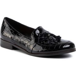Lordsy LASOCKI - 17227-01C Black. Czarne półbuty damskie Lasocki, z aplikacjami, ze skóry, bez obcasa, na płaskiej podeszwie, bez zapięcia. Za 199,99 zł.