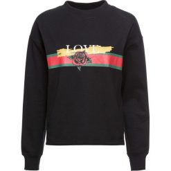 Bluza z nadrukiem bonprix czarny z nadrukiem. Czarne bluzy rozpinane damskie bonprix, z nadrukiem. Za 74,99 zł.