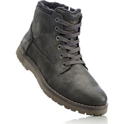 Kozaki sznurowane Mustang bonprix antracytowy. Czarne buty zimowe męskie marki bonprix, tenisowe. Za 299,99 zł.