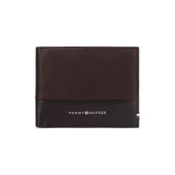 Tommy Hilfiger Portfel Brązowy. Pomarańczowe portfele męskie TOMMY HILFIGER, bez wzorów, ze skóry. Za 376,95 zł.