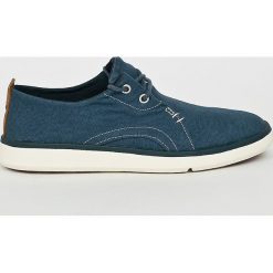 Timberland - Buty Gateway Pier Casual Midnight Nav. Niebieskie buty sportowe męskie Timberland, ze skóry, na sznurówki. W wyprzedaży za 269,90 zł.