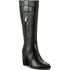 Kozaki ARMANI JEANS - 925292 7A626 00020 Nero. Czarne kozaki damskie na obcasie marki Armani Jeans, z jeansu, przed kolano, na wysokim obcasie. W wyprzedaży za 699,00 zł.