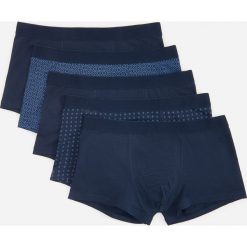 Bawełniane bokserki 5 pack - Granatowy. Niebieskie bokserki męskie Reserved, z bawełny. Za 89,99 zł.